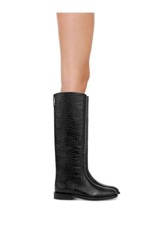 Stivali Montana in pelle nera PARIS TEXAS | PX1721XCOCOCARBONE